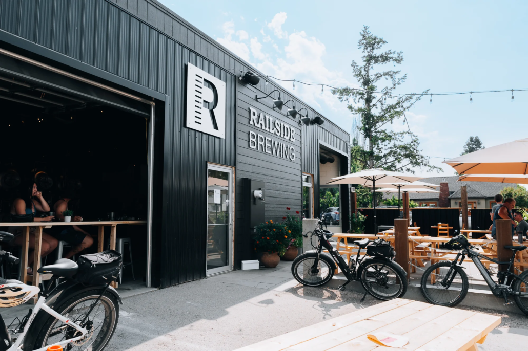 best kelowna brewing company - railside brewing on the rail trail