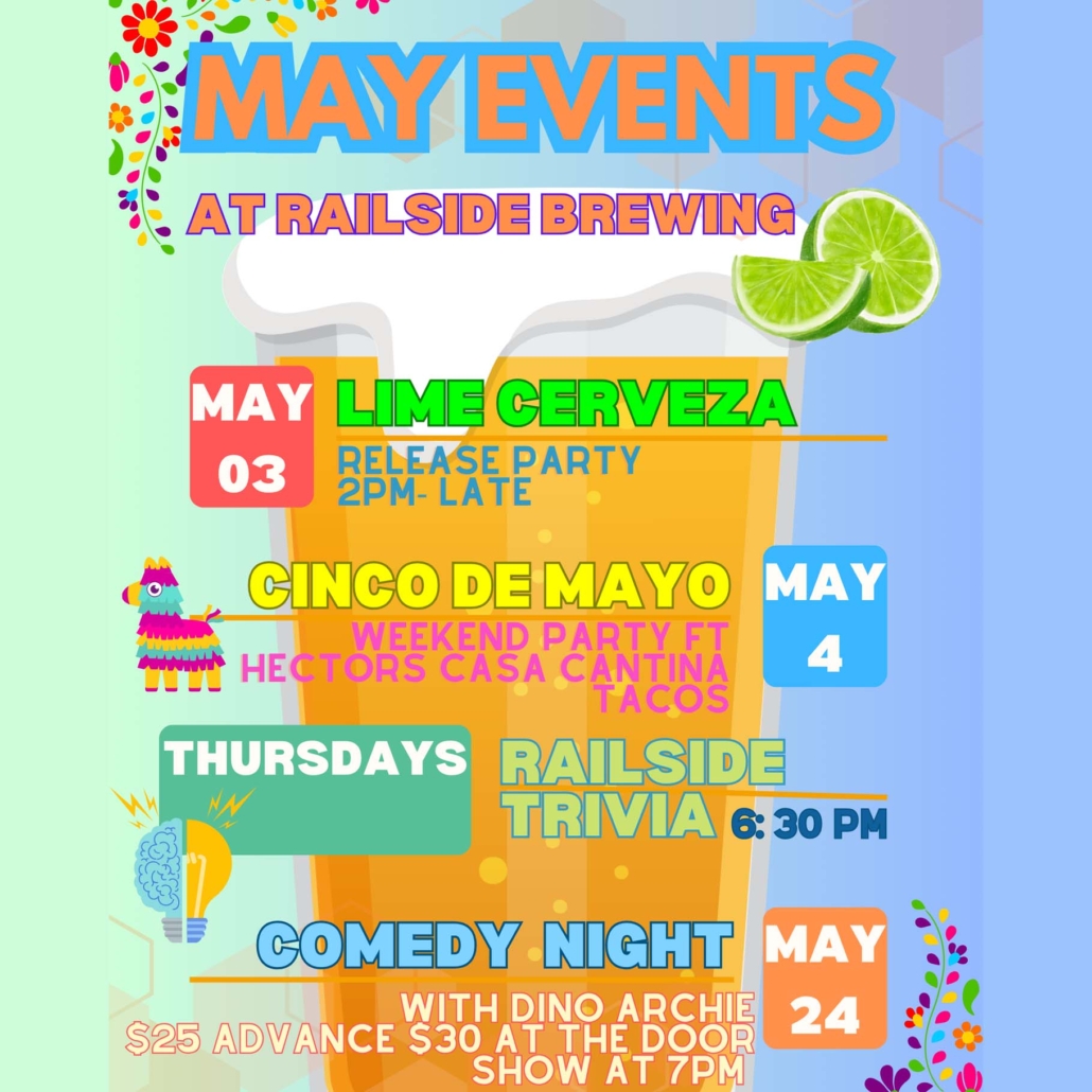 may events at railside brewing for mothers day in kelowna