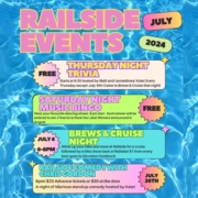 july events at railside brewing in kelowna