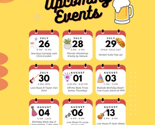 railside brewery events august 2024 in kelowna