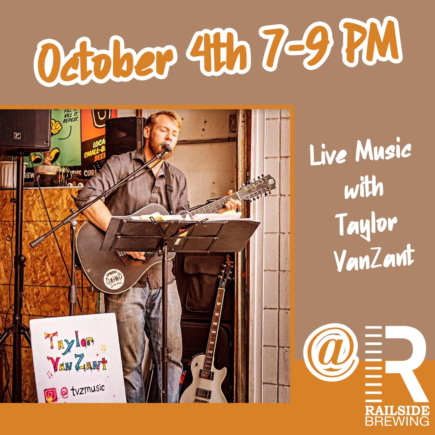 taylor van zant live music at railside brewing kelowna