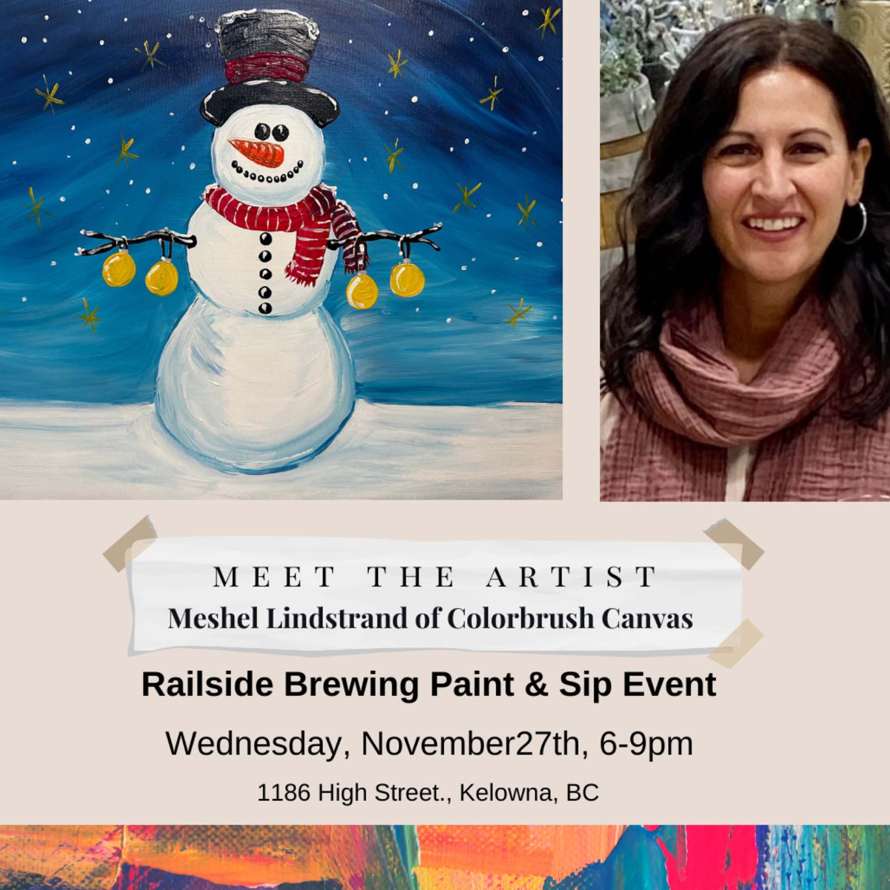 paint and sip at railside brewing