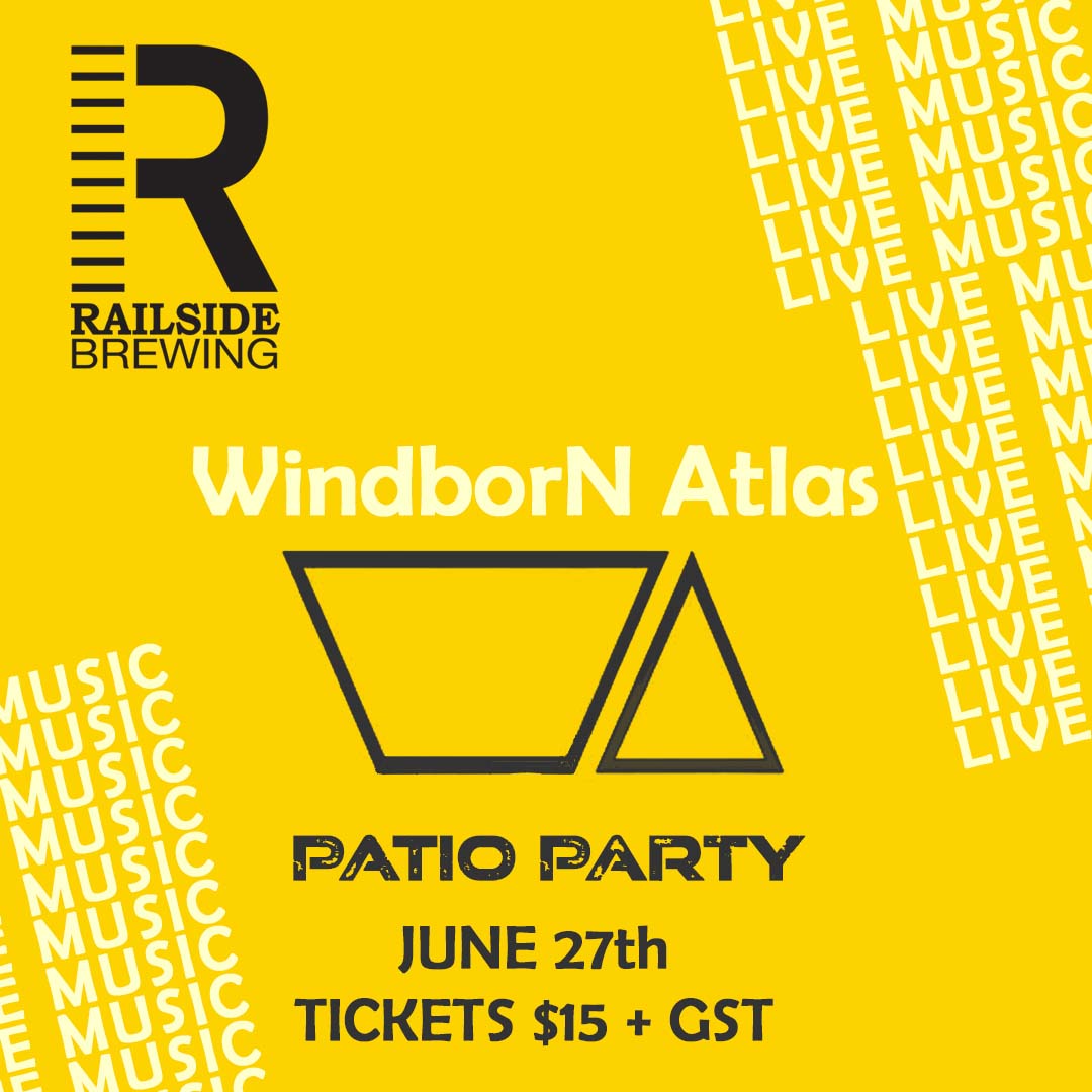 windborN atlas live music patio party in kelowna at railside brewing