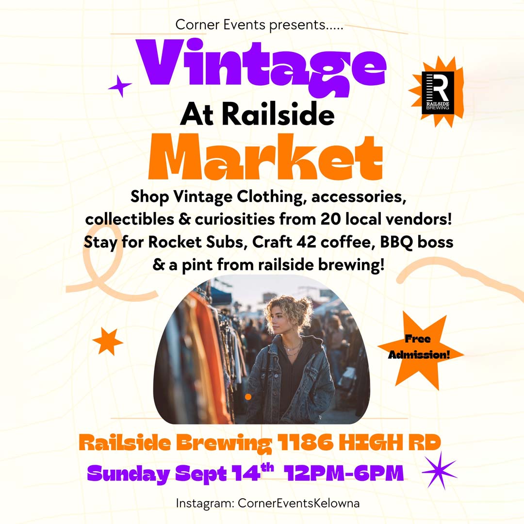 vintage market in kelowna september events