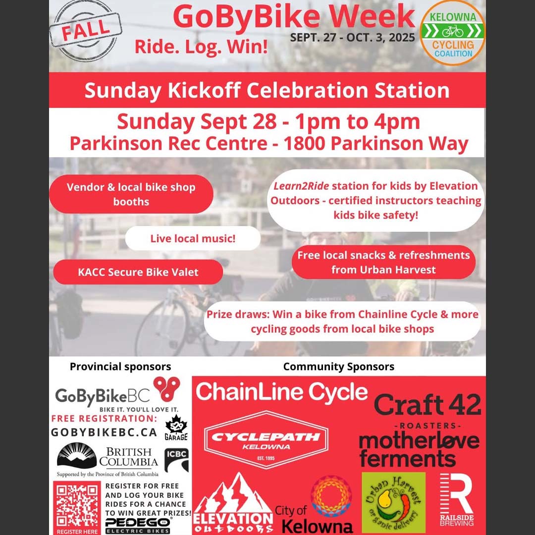 go by bike week in kelowna bc fall events