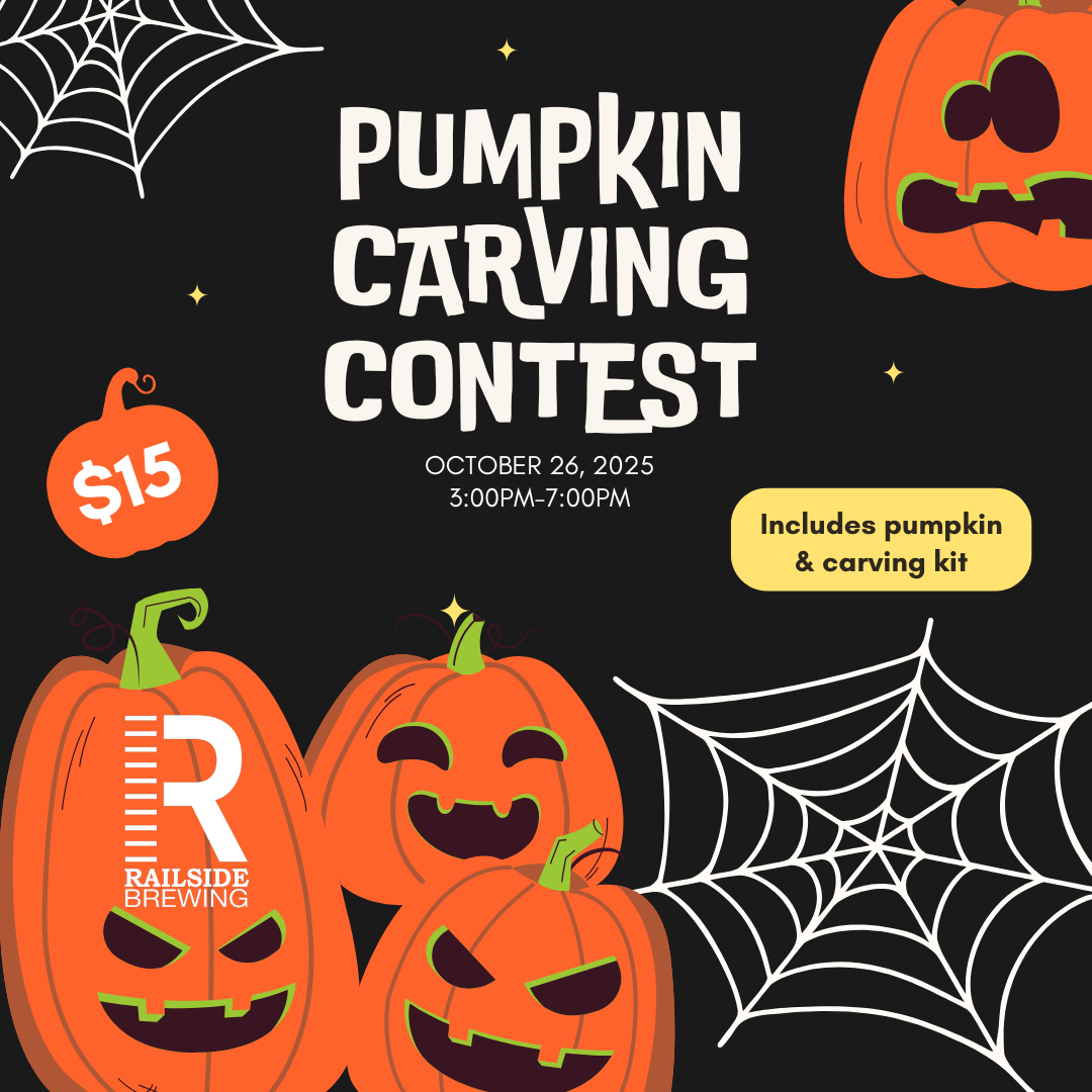 pumpkin carving events in kelowna railside brewing halloween events