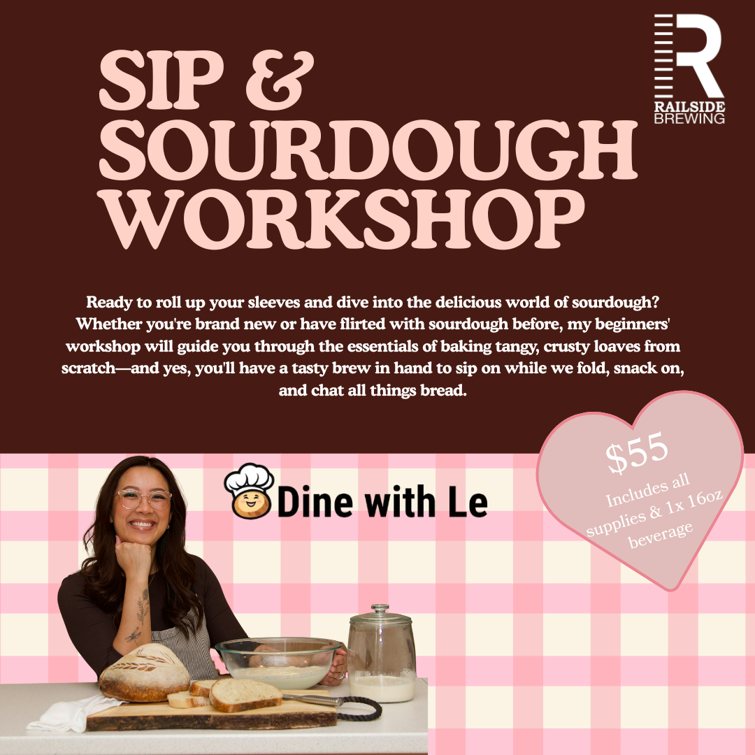 sourdough workshop event in kelowna at railside brewing