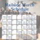 railside brewing march calendar of events