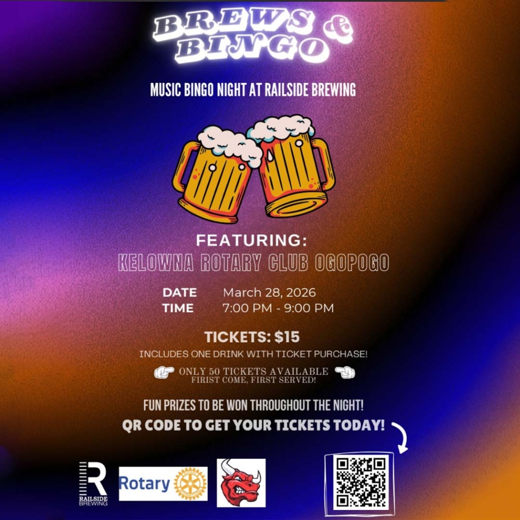 rotary club kelowna brews and bingo railside