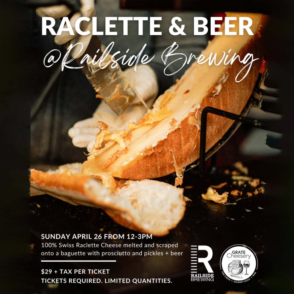beer and cheese pairing in kelowna this april at railside
