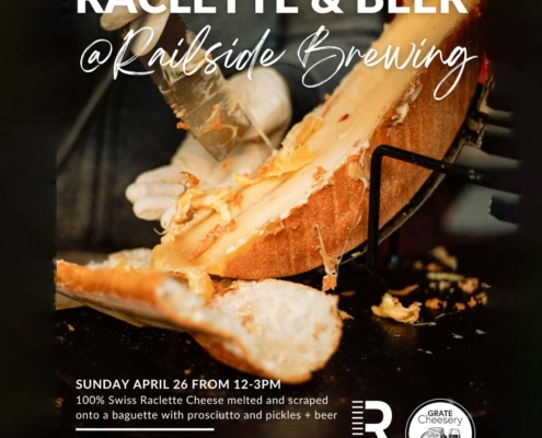 beer and cheese pairing in kelowna this april at railside