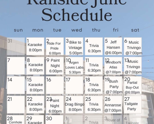 railside brewing june summer events in kelowna bc 2026