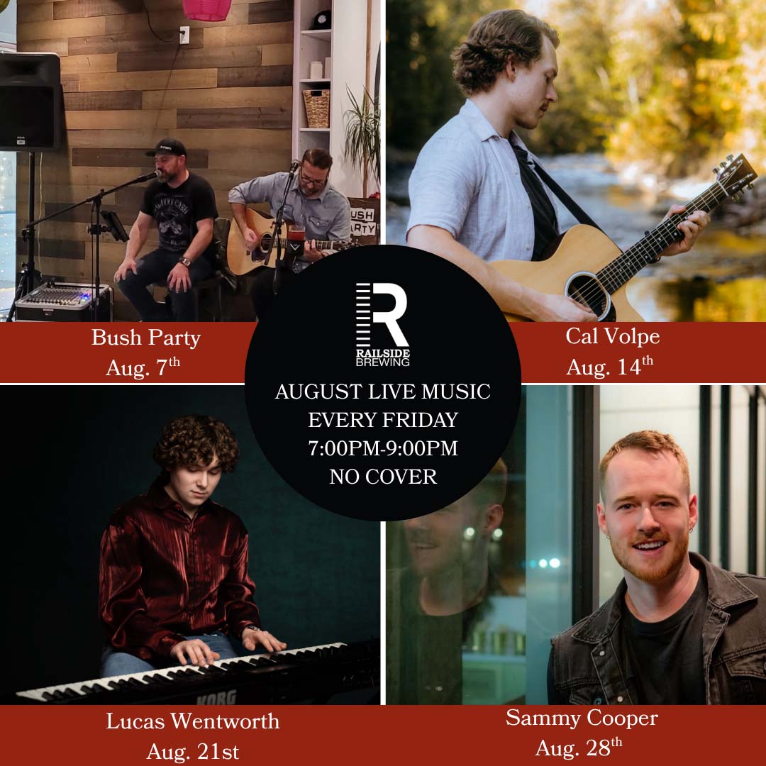 august live music friday at railside august live music friday at railside