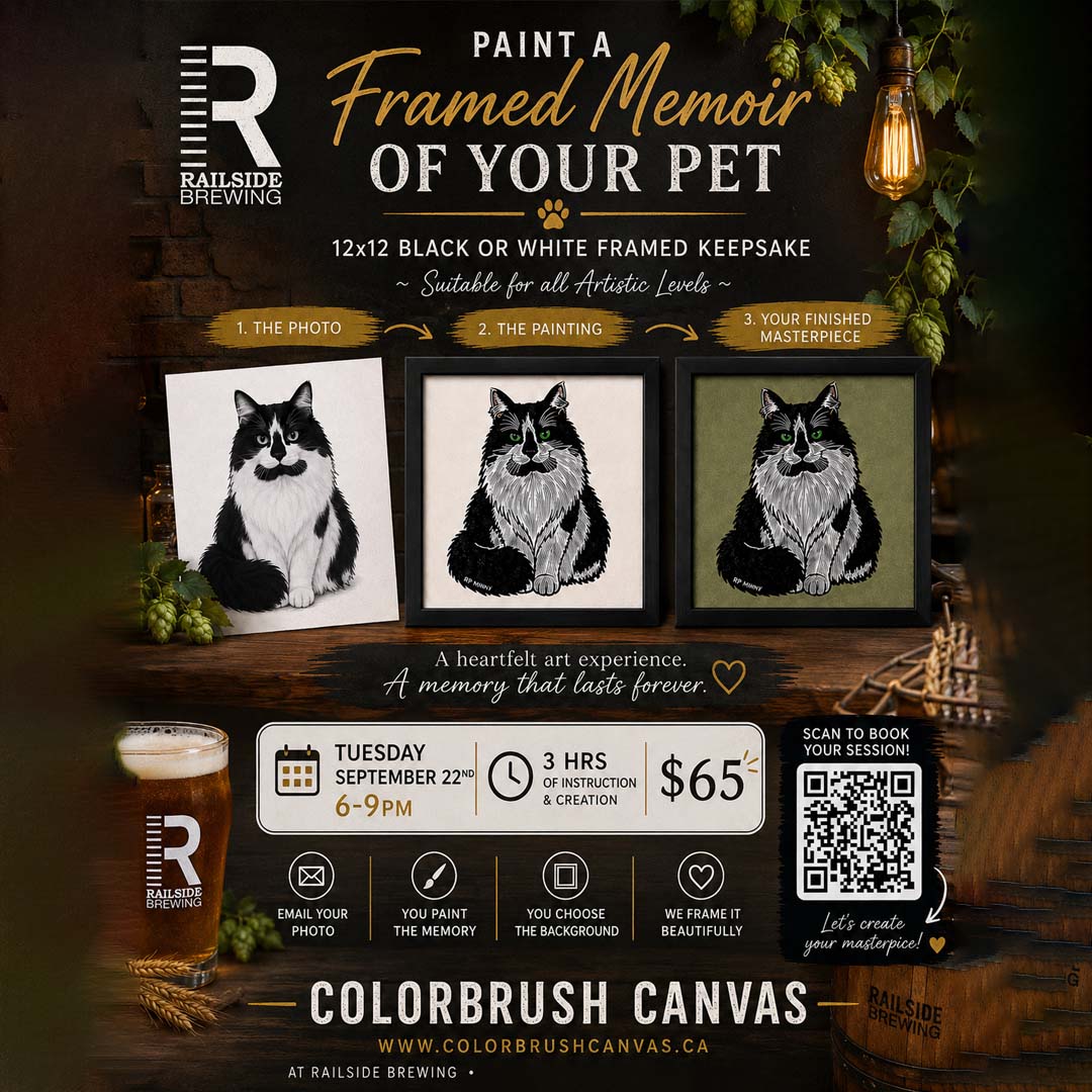 framed pet memoir class kelowna at railside september events