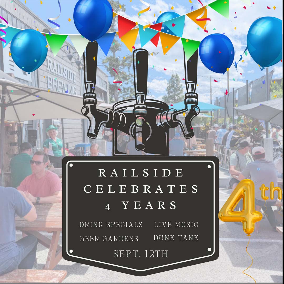 railside opening anniversary party september 12 2026 kelowna brewery
