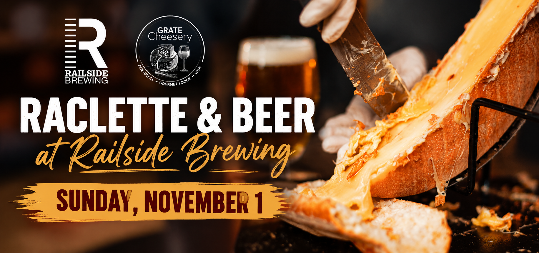 Raclette and Beer this November at Railside!